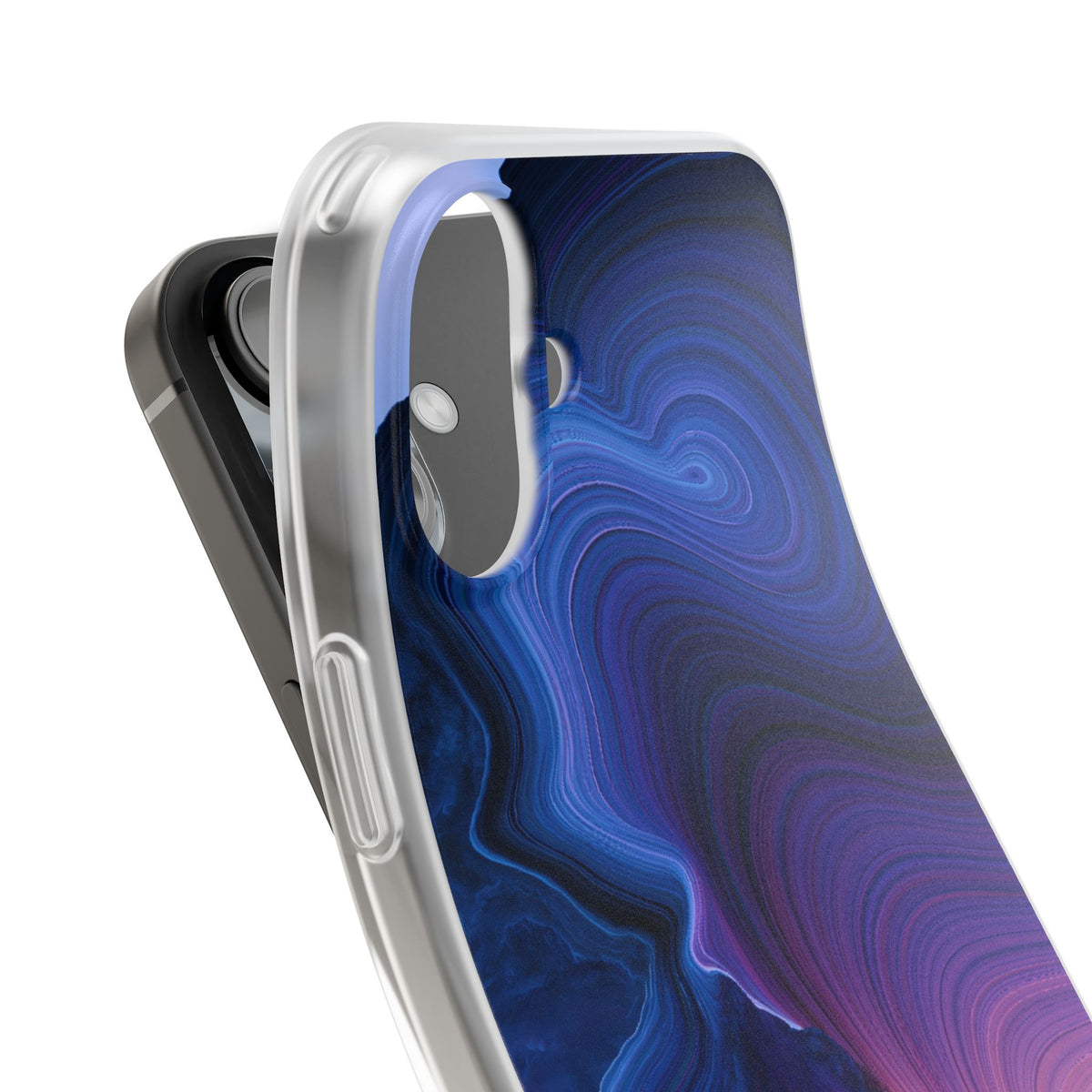 Radiant Strata · Lite Phone Case for iPhone ·  Blue