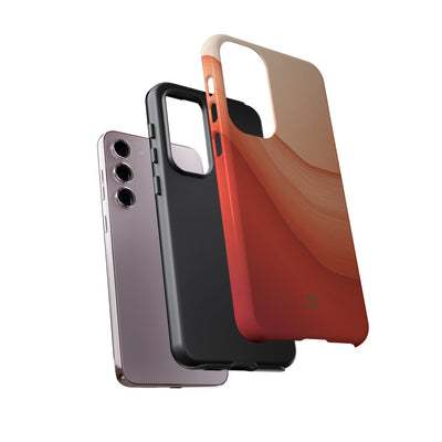 Terracotta Flow · Tough Phone Case for Samsung · Orange