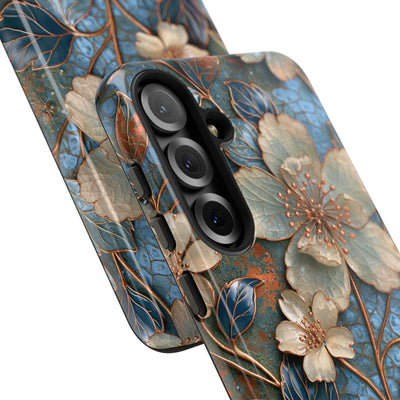 Gilded Blossom Reverie · Tough Phone Case for Samsung · Teal