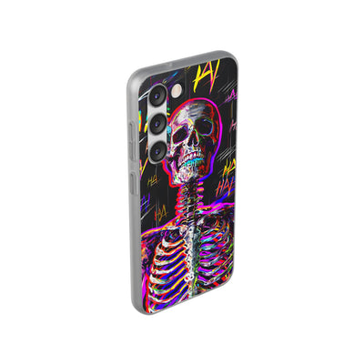 Neon Glitch Skeleton · Soft Handyhülle für Samsung