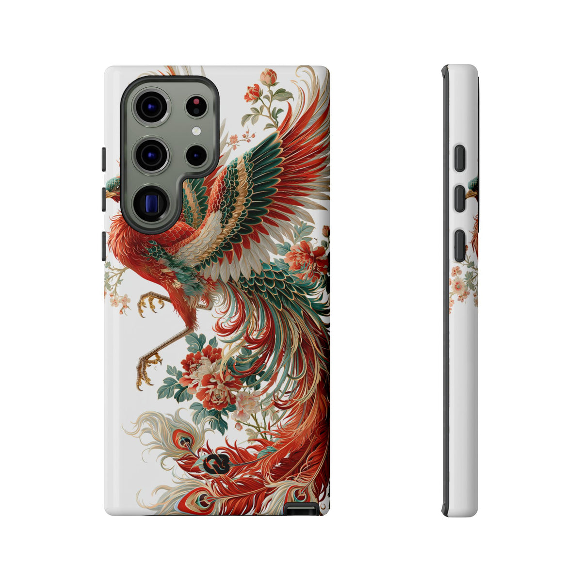 Vermilion Imperial Phoenix · Tough Phone Case for Samsung · Red