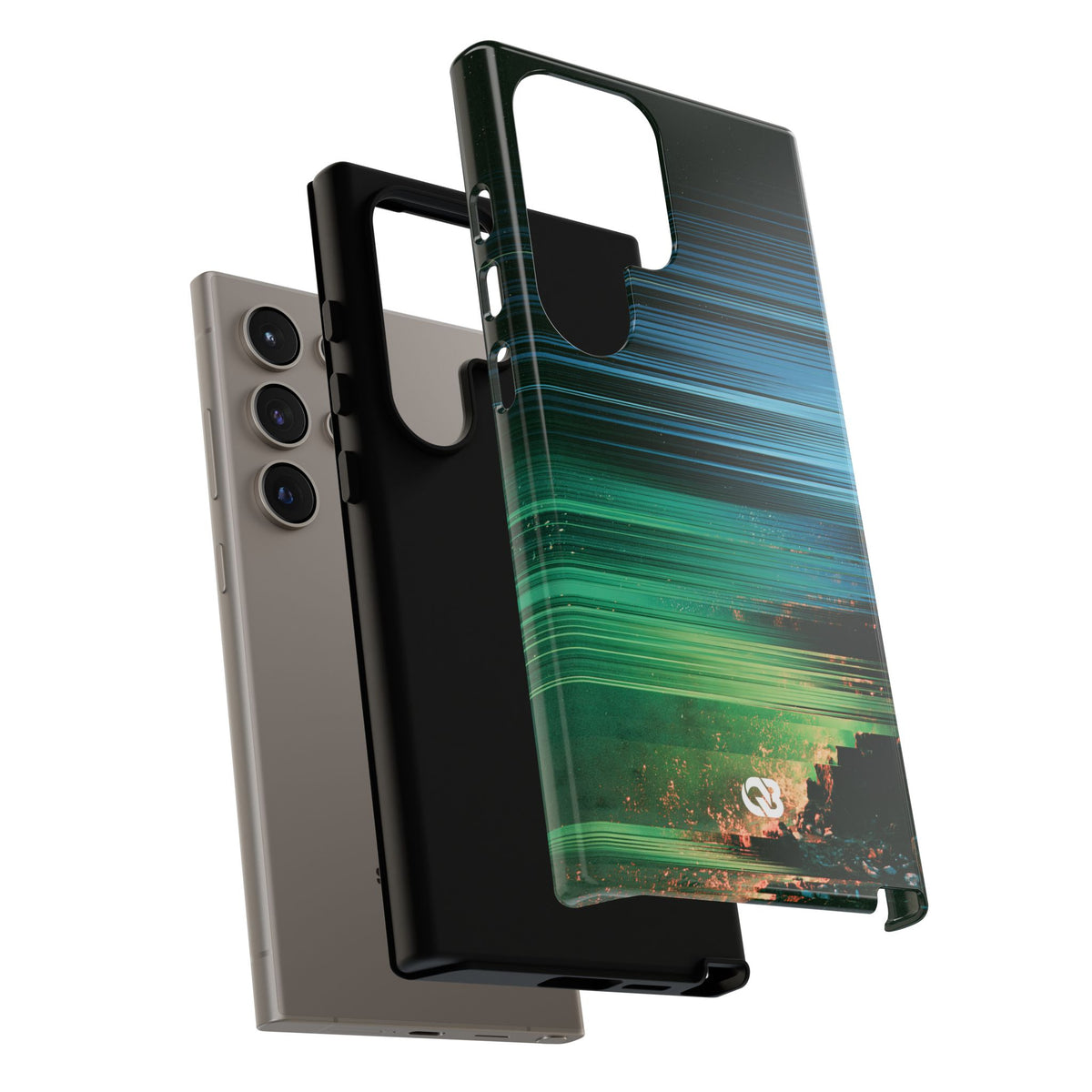 Digital Shoreline Drift · Tough Phone Case for Samsung · Teal