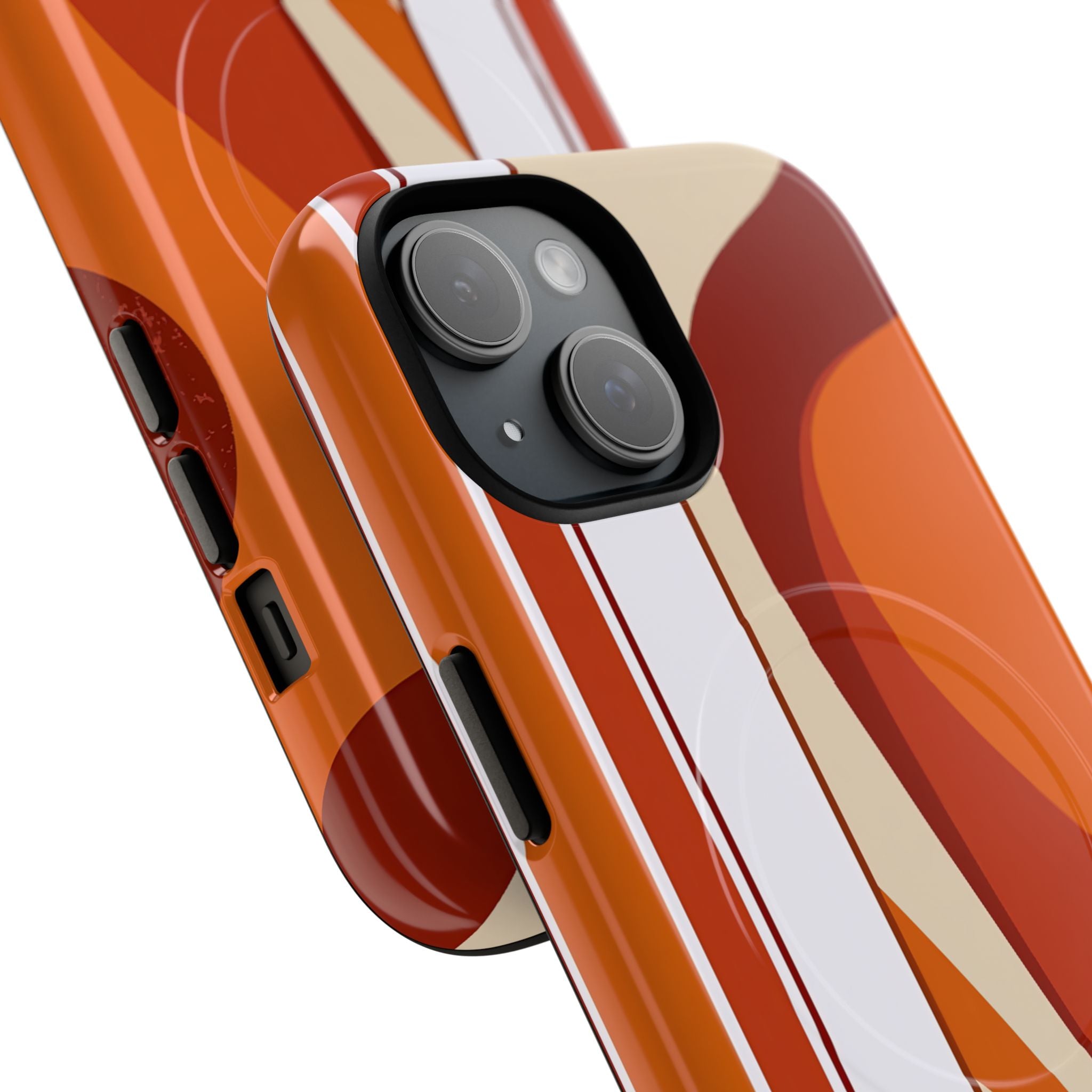Orange Tough 2.0 Magsafe Phone Case for iPhone - Terracotta Metro Line