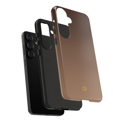 Brown Tough Phone Case for Samsung - Smoked Caramel Fade