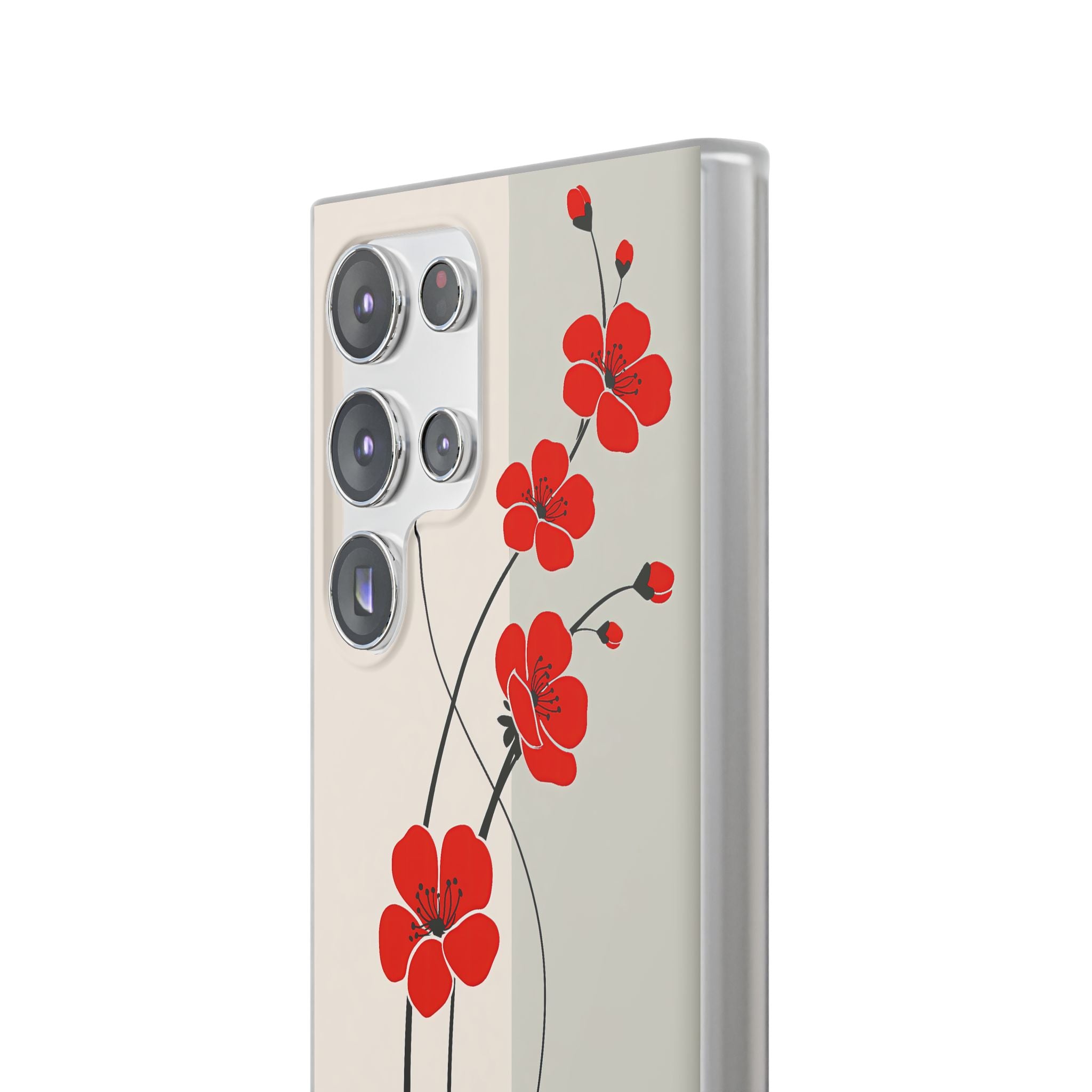 Red Lite Phone Case for Samsung - Crimson Plum Ink