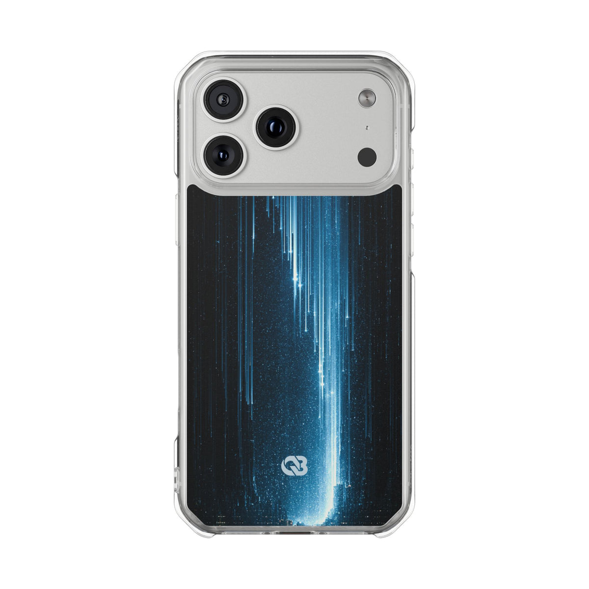 Nocturnal Cascade · Clear Impact Magnetic Phone Case for iPhone ·  Black