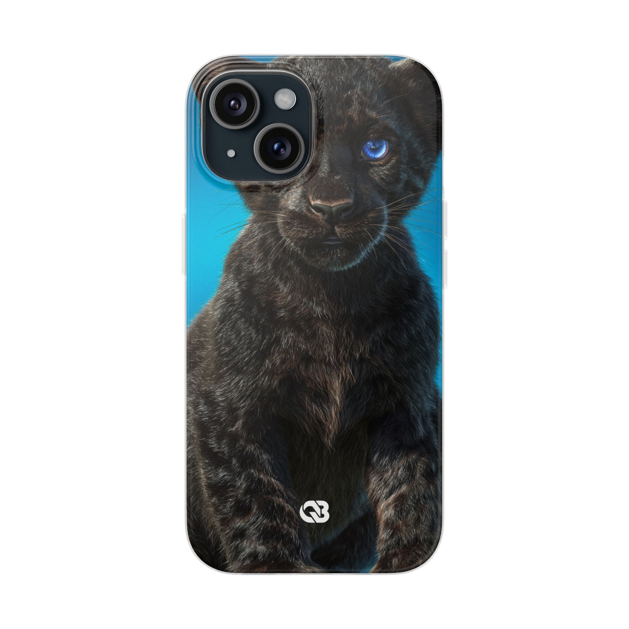 Sapphire Gaze Panther · Soft Phone Case for iPhone