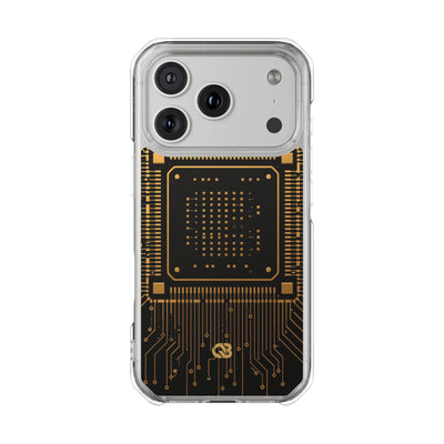 Gold Impact MagSafe Phone Case for iPhone - Cyber Gold Processor