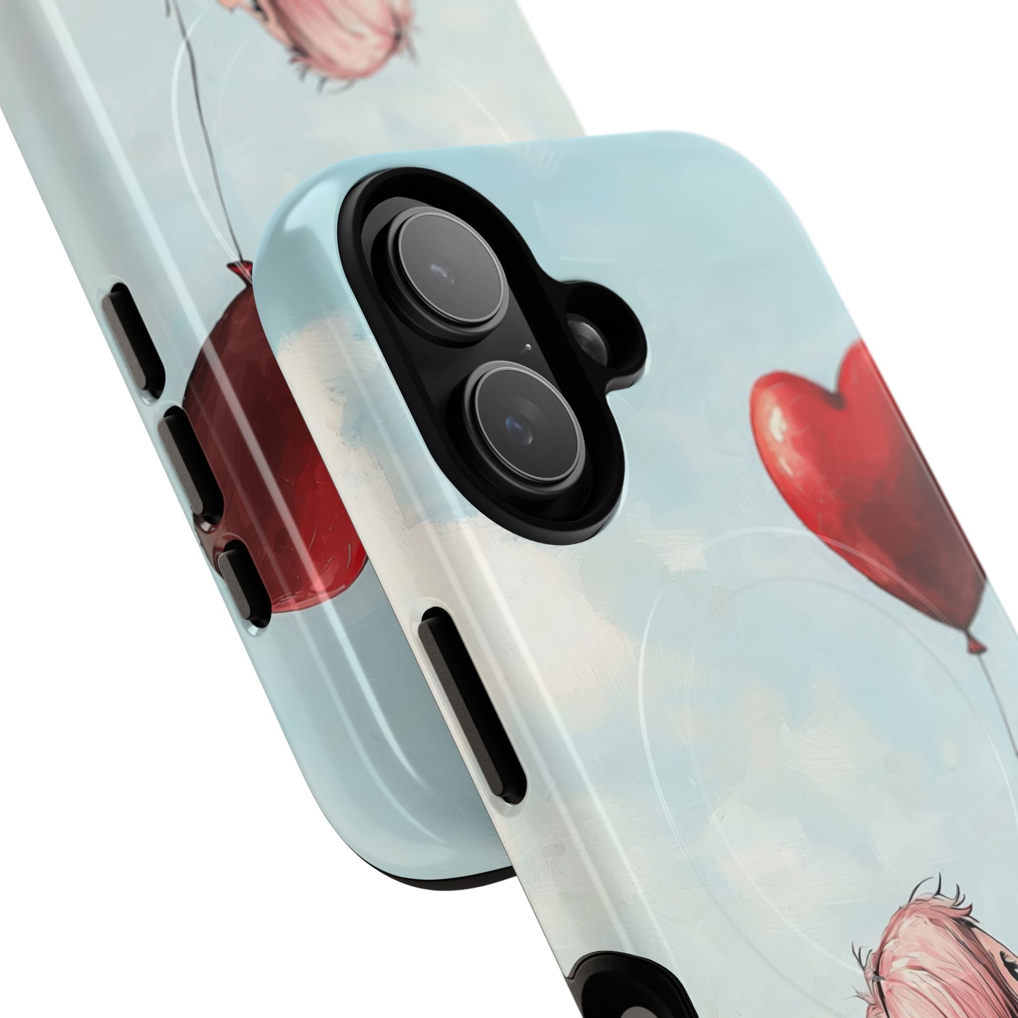 Heart Balloon Glow iPhone 17 Case - Tough+ - CASE•BOB