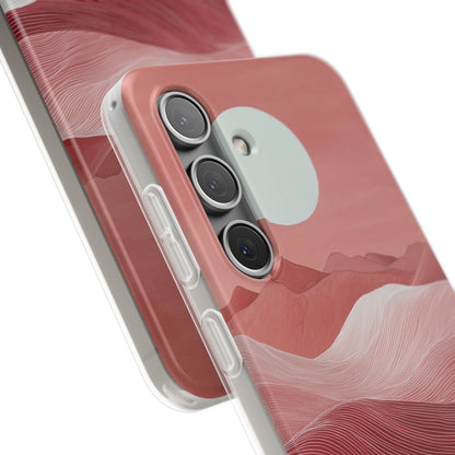 White Orb Dunes Samsung S24 Case - Soft