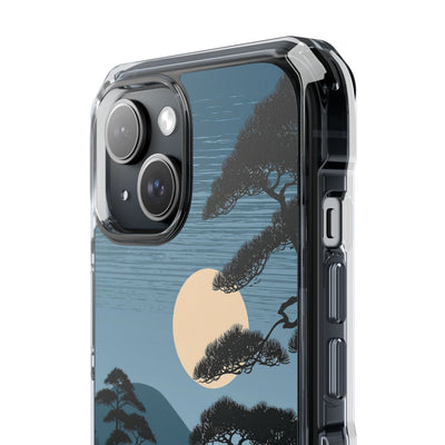 Blue Impact MagSafe Phone Case for iPhone - Midnight Kyoto Pine