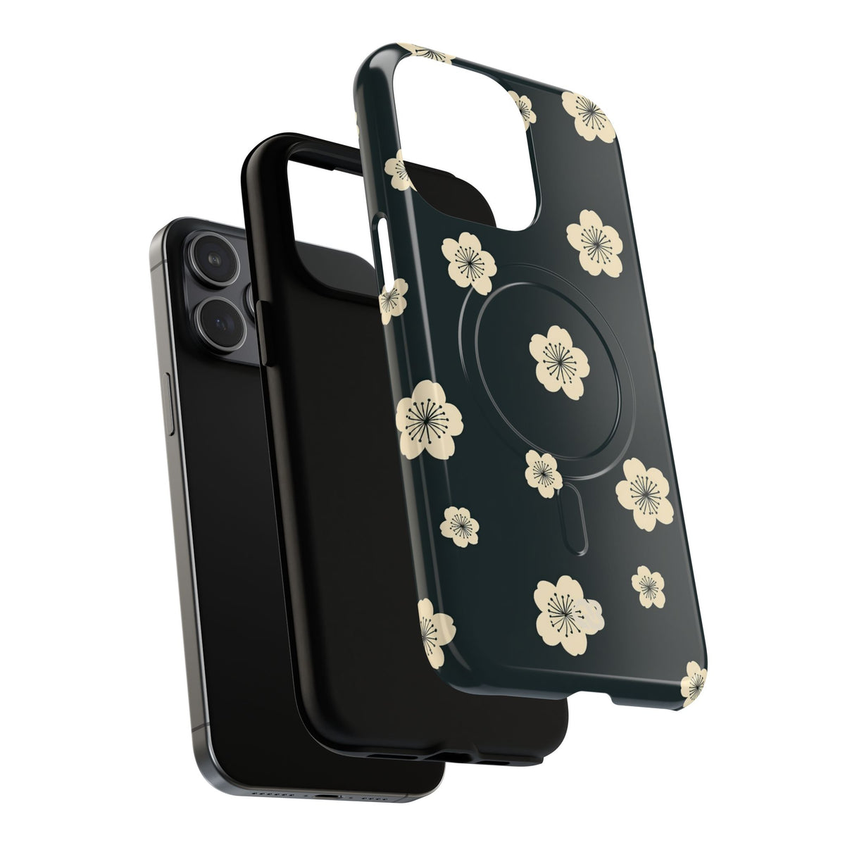 Midnight Sakura Bloom · Tough 2.0 Magnetic Phone Case for iPhone · Black