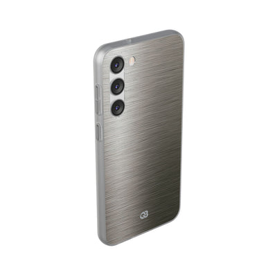 Grey Lite Phone Case for Samsung - Brushed Industrial Steel