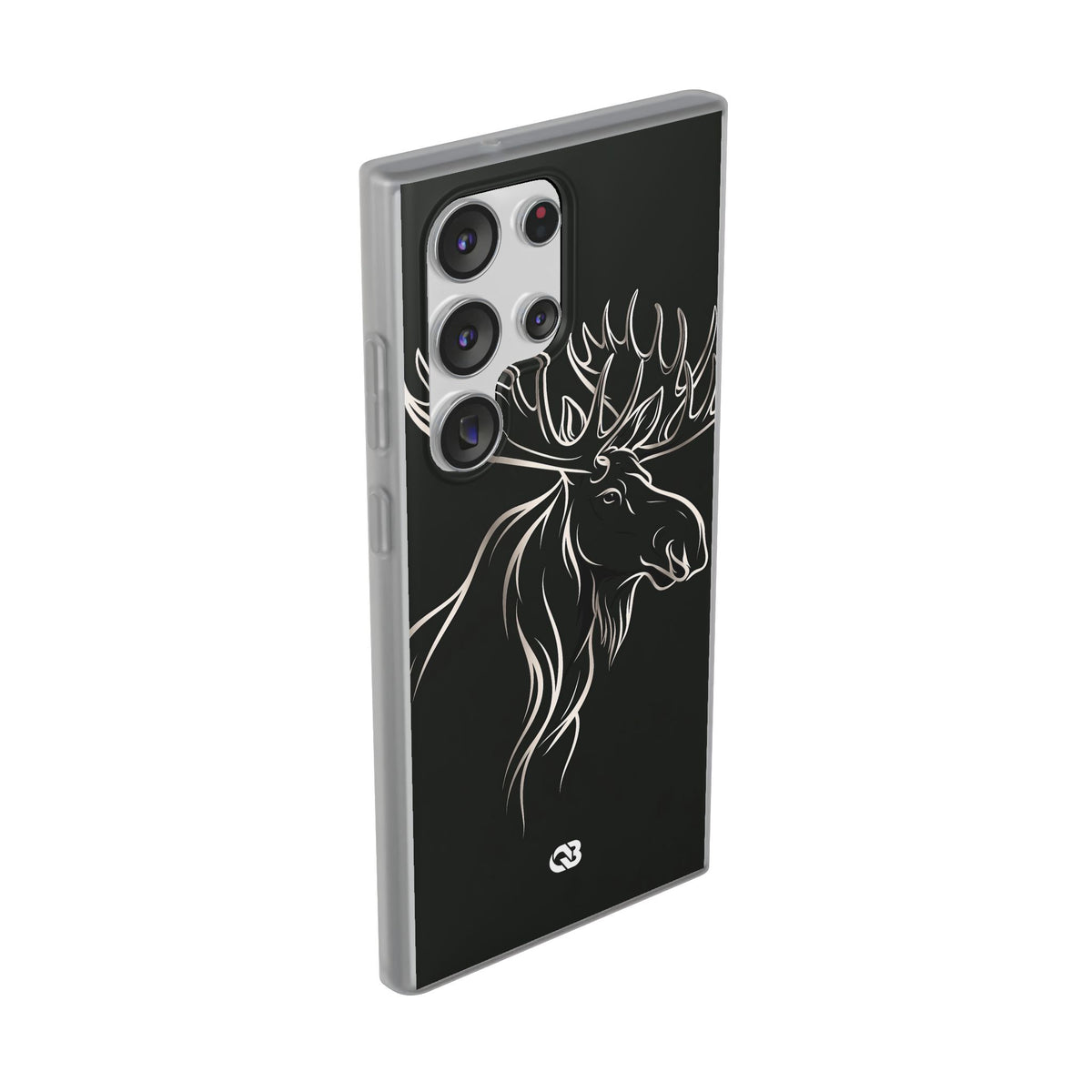 Nordic Moose Contour · Lite Phone Case for Samsung · Black