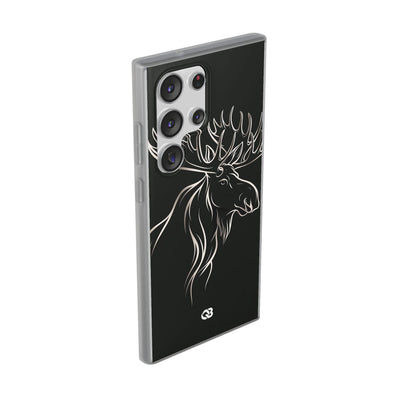 Nordic Moose Contour · Lite Phone Case for Samsung · Black