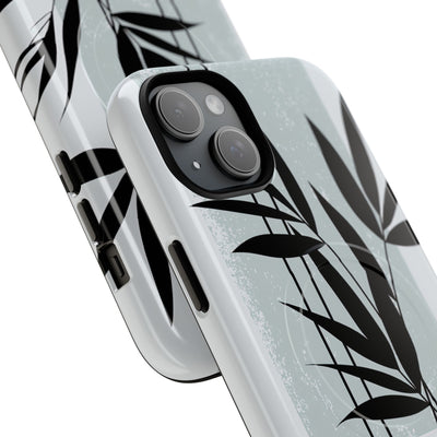 Grey Tough 2.0 Magsafe Phone Case for iPhone - Sage Bamboo Noir