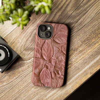 Blush Rose Relief · Tough Phone Case for iPhone · Pink