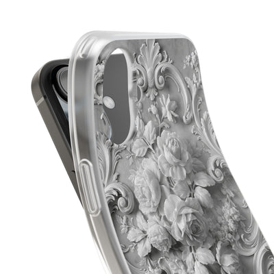 Rococo Marble Rose · Lite Phone Case for iPhone ·  White