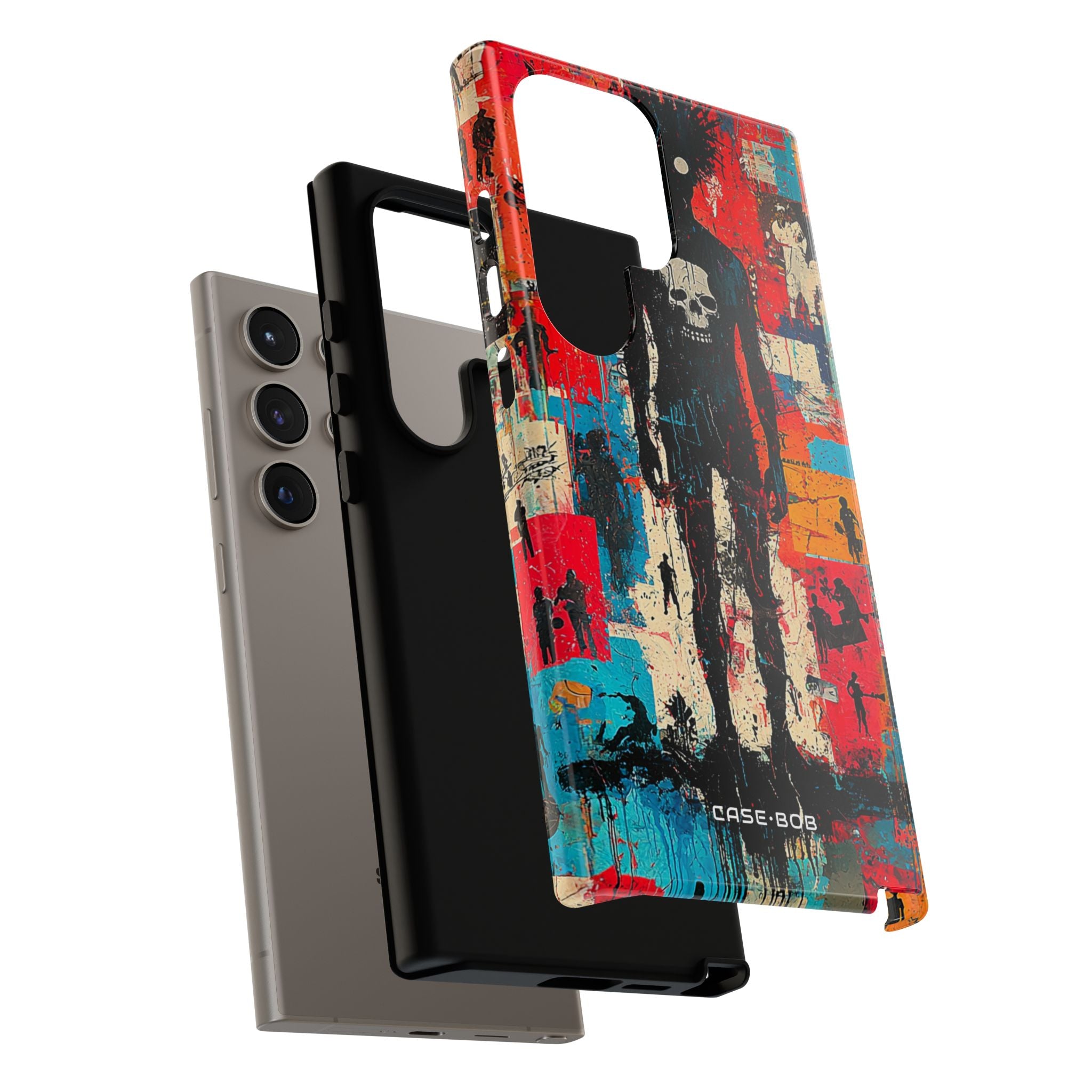 Spiky Skull Silhouette Samsung S24 Ultra Case - Tough