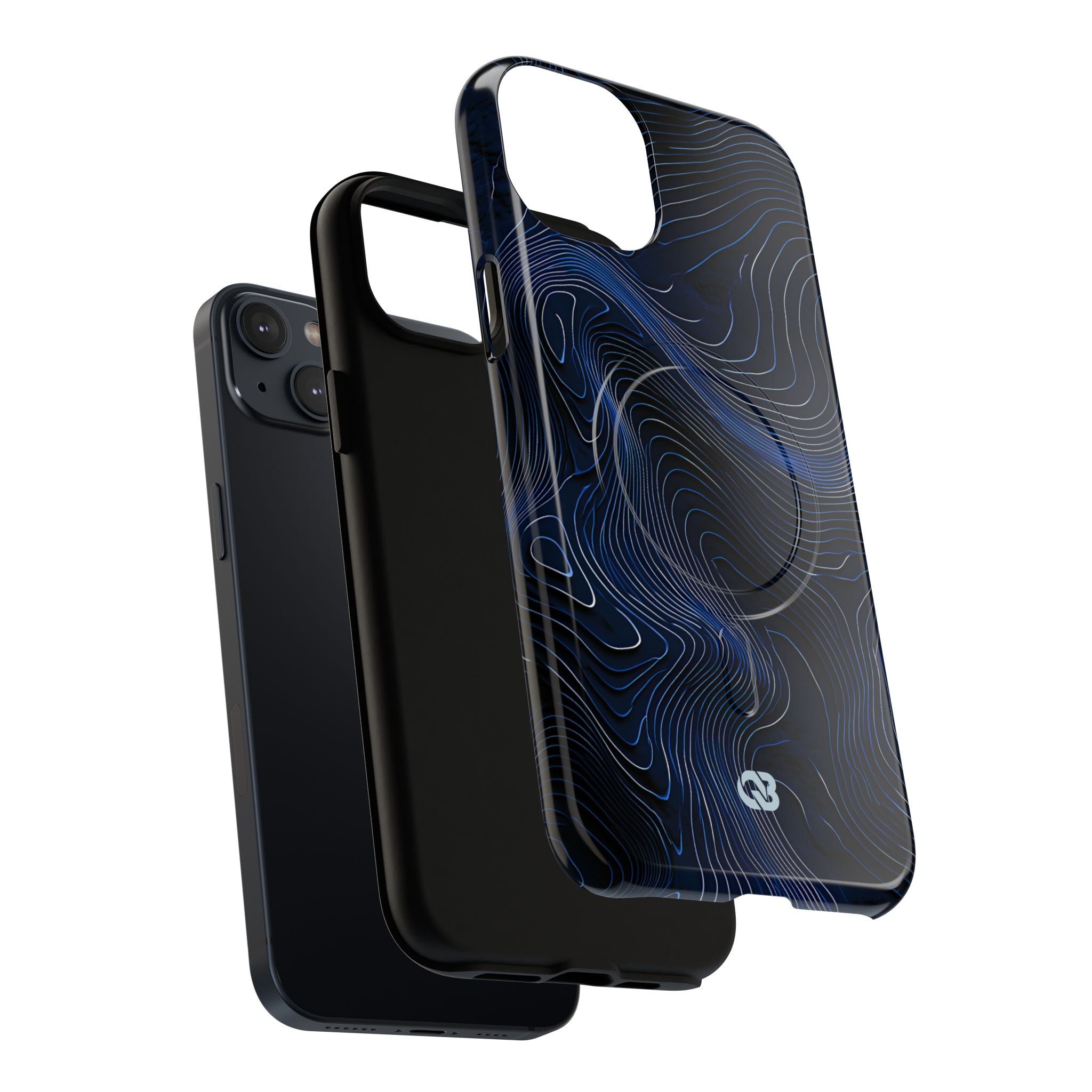 Blue Tough 2.0 Magsafe Phone Case for iPhone - Cobalt Contour Ridge