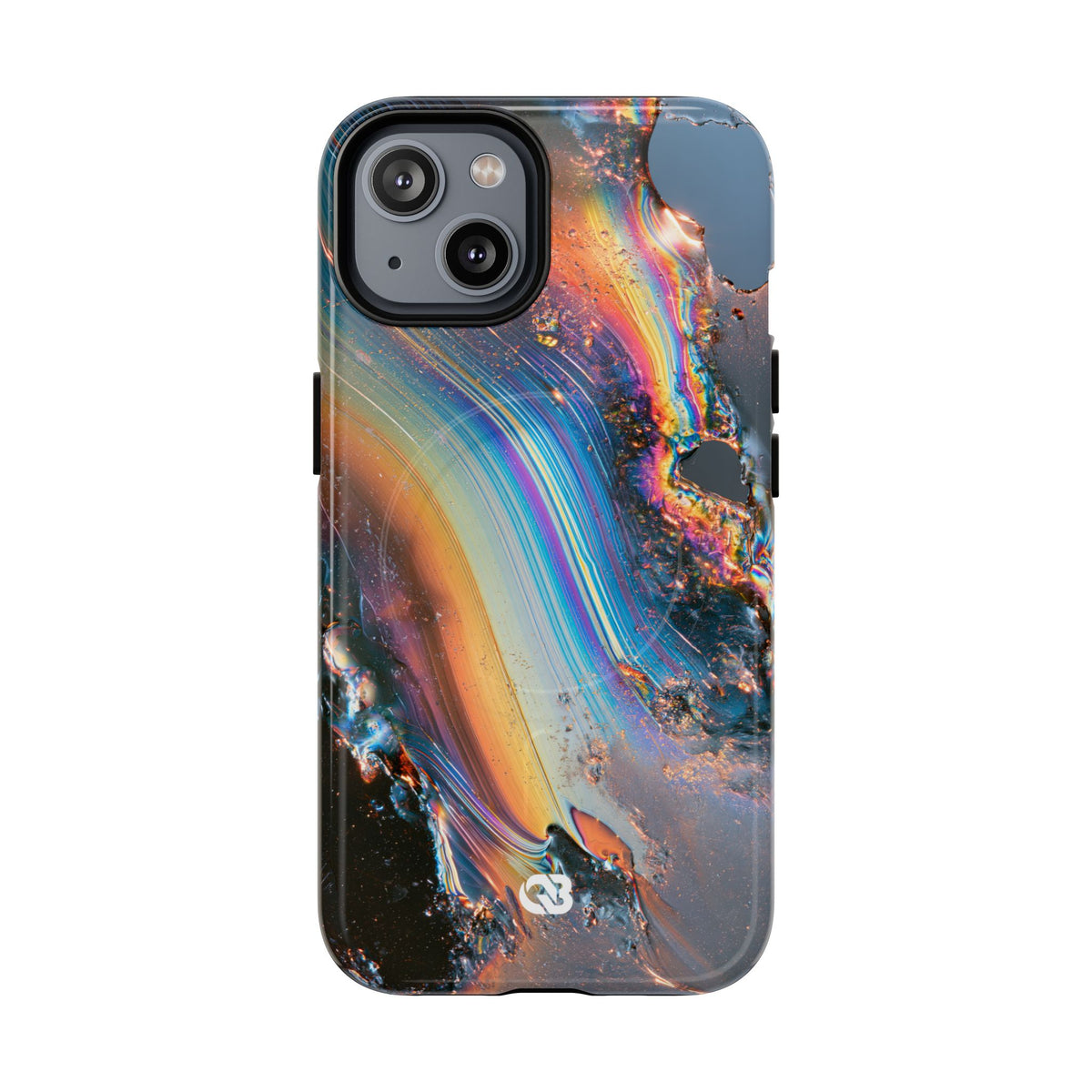 Prismatic Aura Flow · Tough 2.0 Magnetic Phone Case for iPhone · Blue