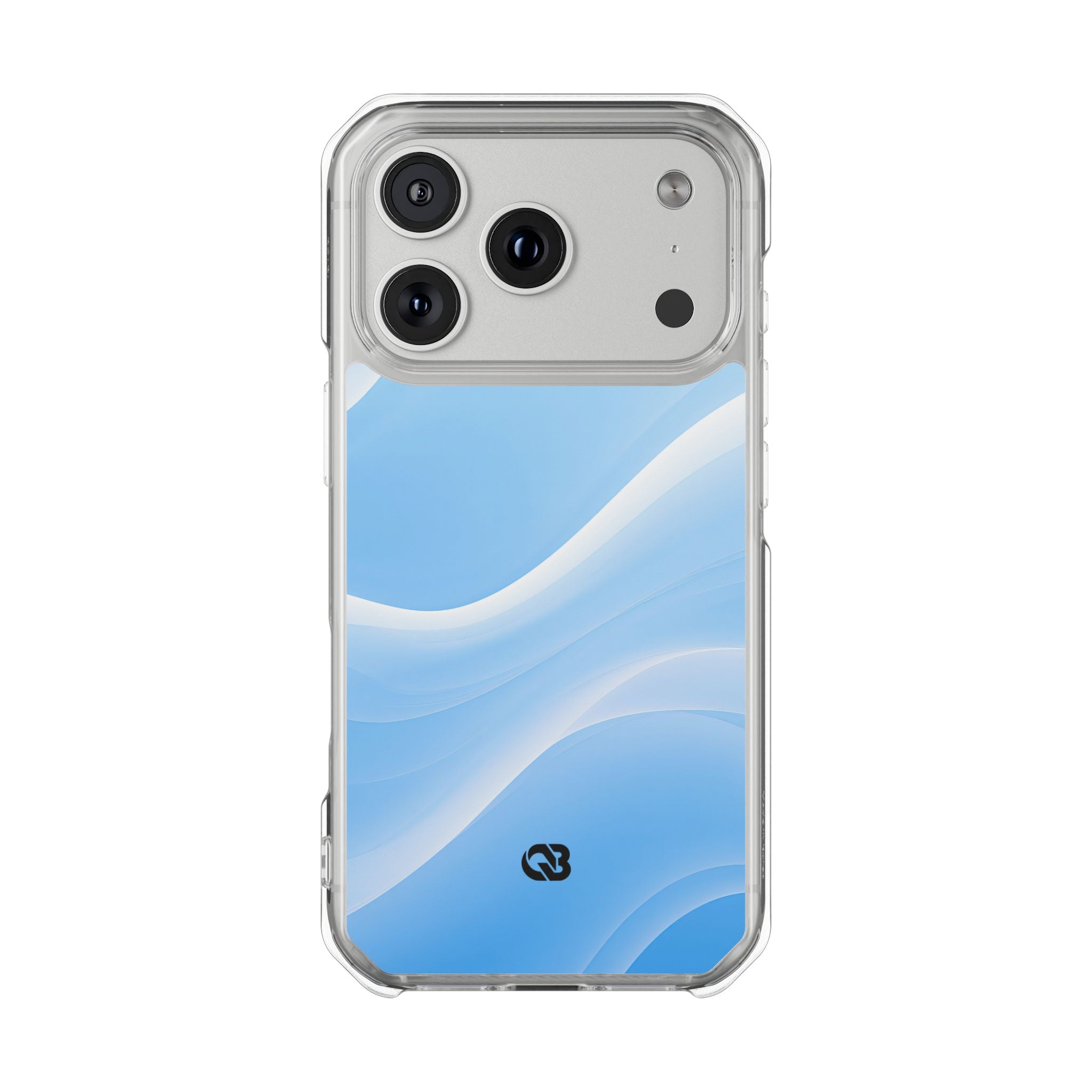 Blue Impact MagSafe Phone Case for iPhone - Glacial Blue Silk