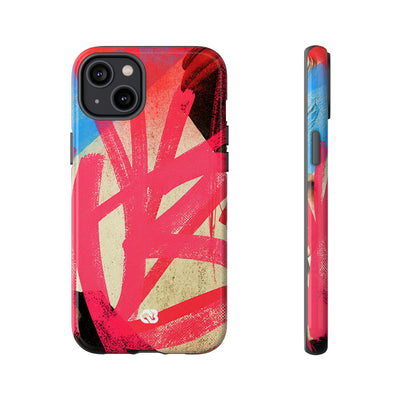 Neon Spray Tag · Tough Phone Case for iPhone · Pink