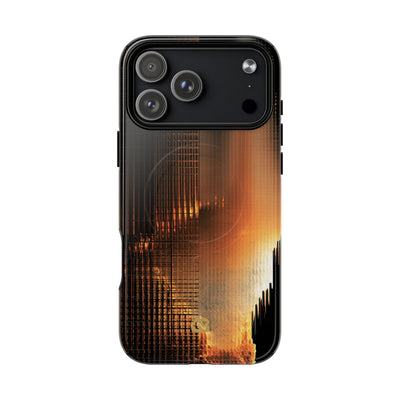 Luminous Grid · Tough 2.0 Magnetic Phone Case for iPhone · Black