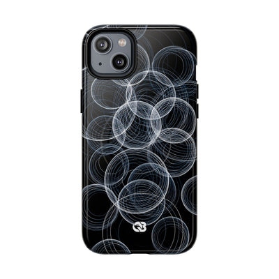 Black Tough 2.0 Magsafe Phone Case for iPhone - Frosted Ring Matrix