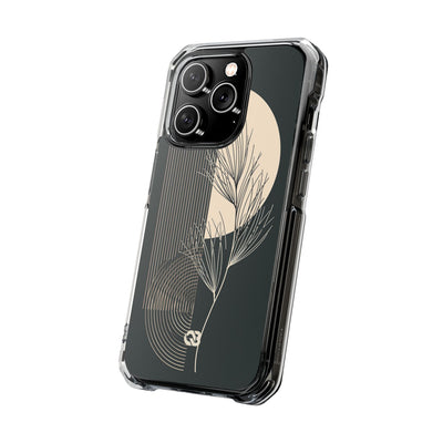 Black Impact MagSafe Phone Case for iPhone - Obsidian Sand Willow