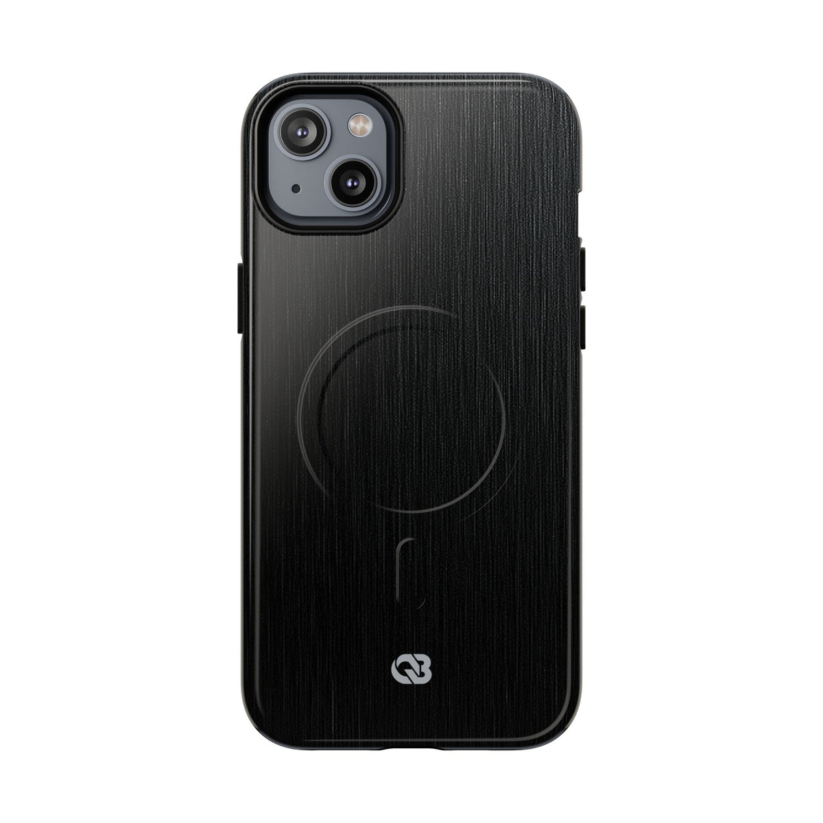 Obsidian Brushed Steel · Tough 2.0 Magnetic Phone Case for iPhone · Black