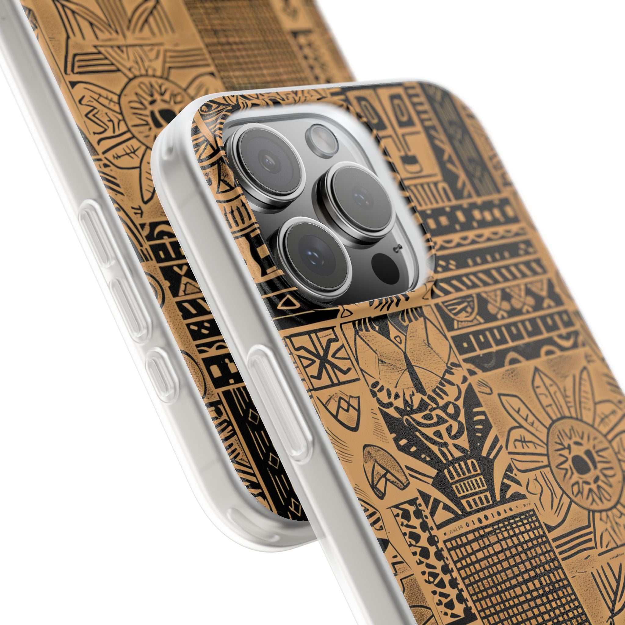 Tribal Faces iPhone 16 Pro Max Case - Soft