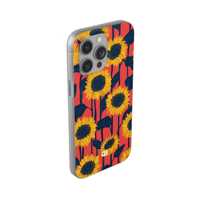 Solar Navy Bloom · Soft Handyhülle für iPhone