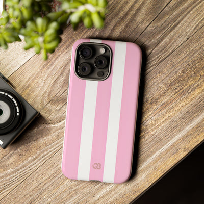 Soft Pink Stripe · Tough Coque de téléphone pour iPhone