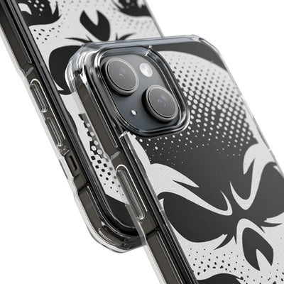 Phantom Halftone · Clear Impact Magnetic Phone Case for iPhone ·  Black