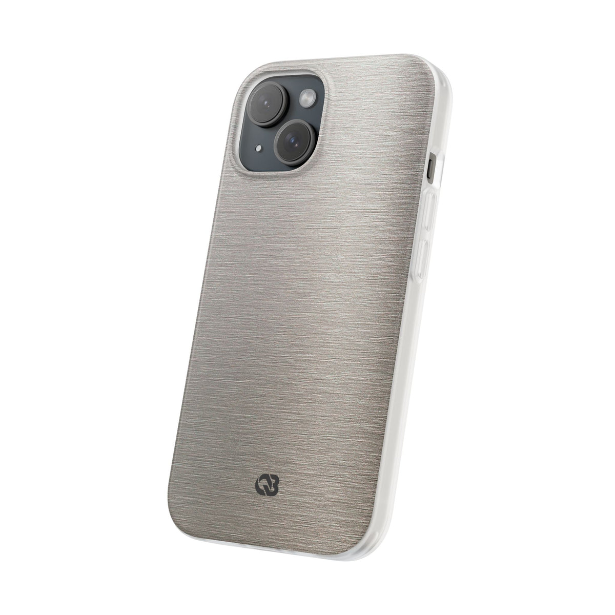 Brushed Silver Alloy · Lite Phone Case for iPhone ·  Silver