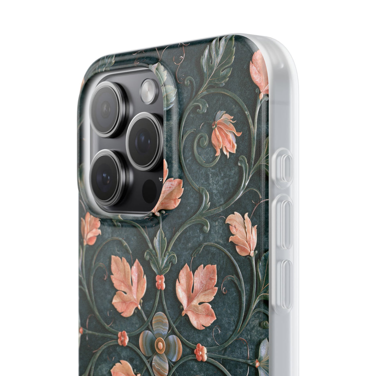 Florentine Rose Arabesque · Lite Phone Case for iPhone ·  Green