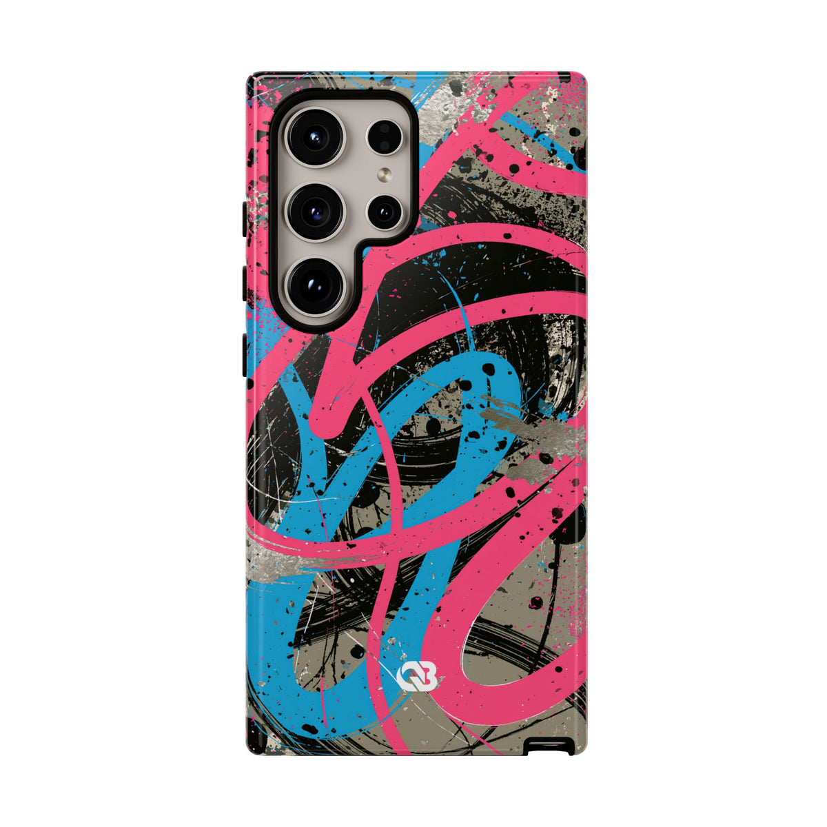 Cyber Splatter Flow · Tough Phone Case for Samsung · Pink