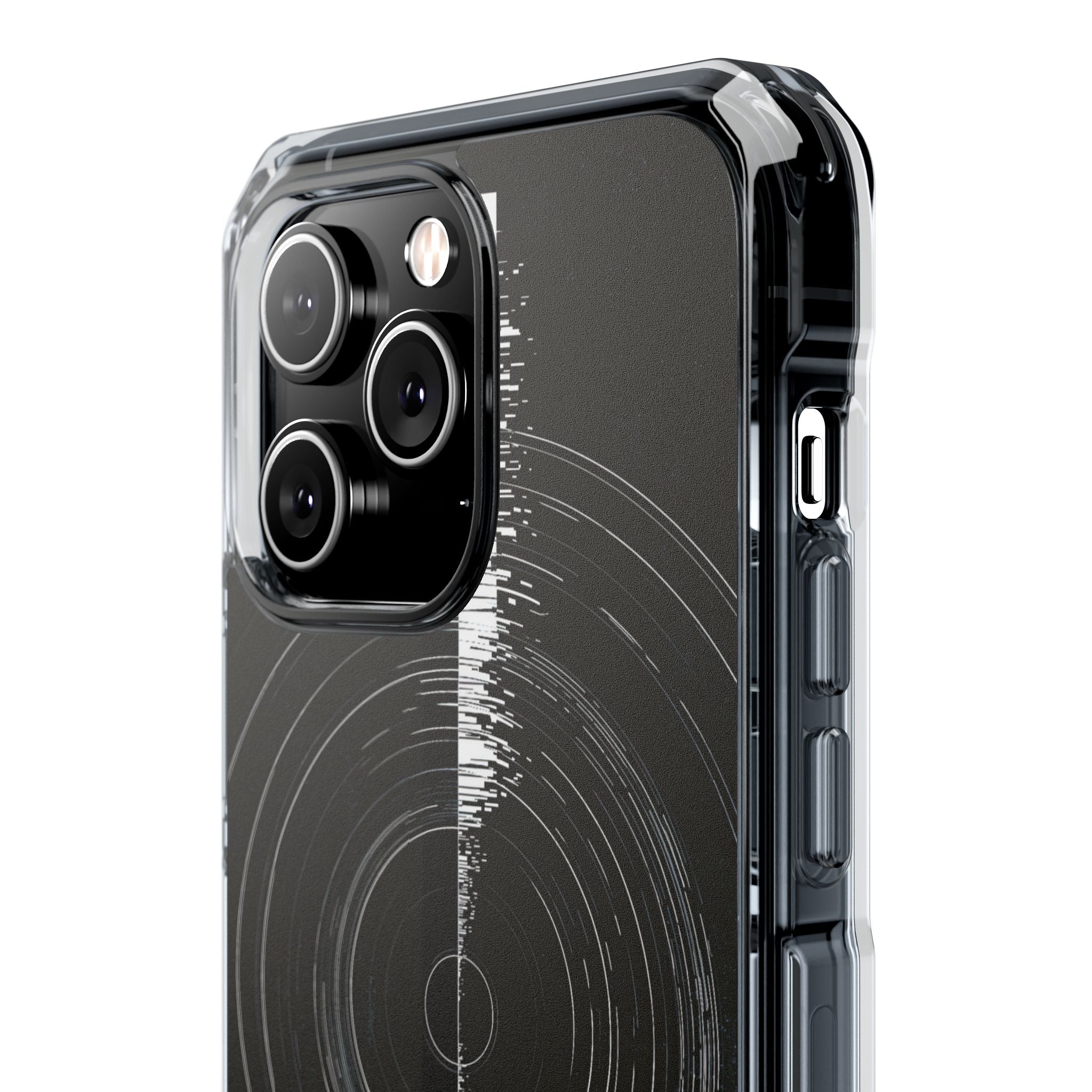 Black Impact MagSafe Phone Case for iPhone - Obsidian Orbital Signal