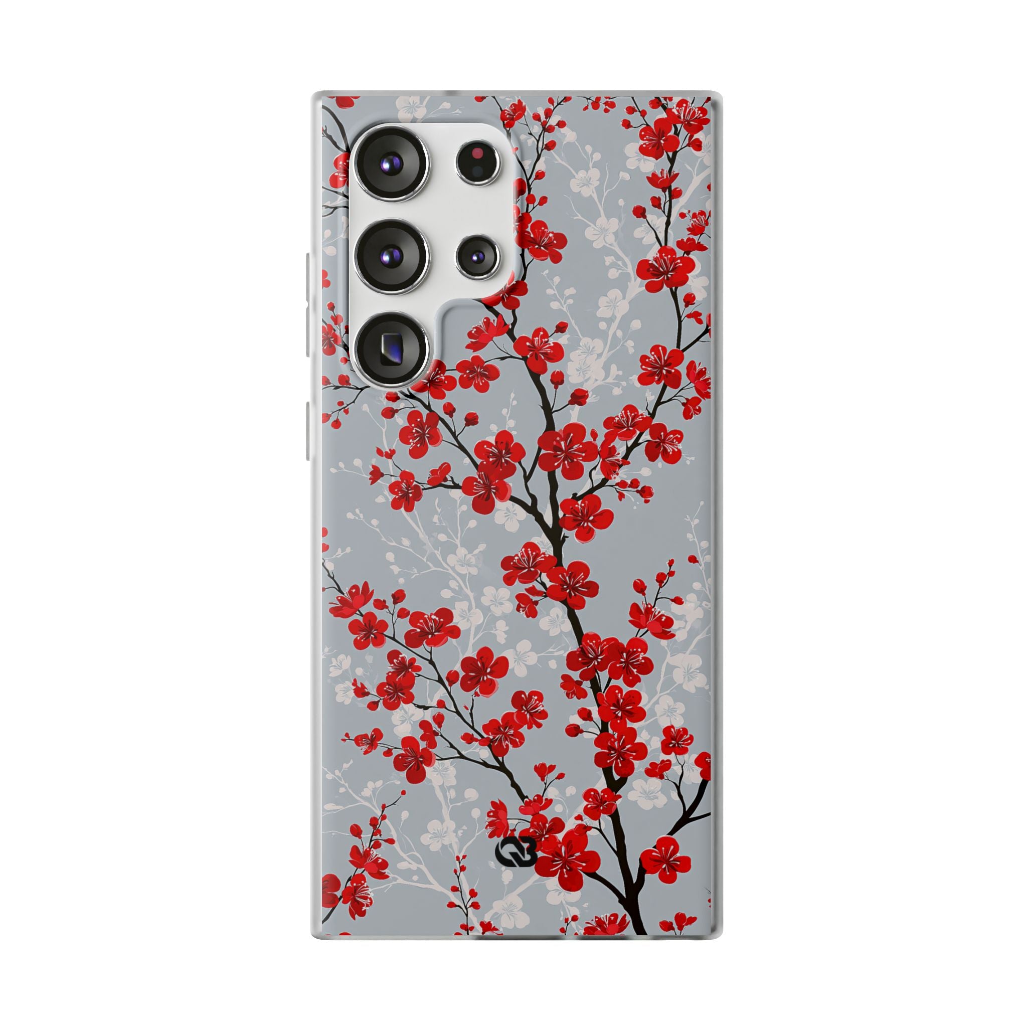 Grey Lite Phone Case for Samsung - Crimson Sakura Slate
