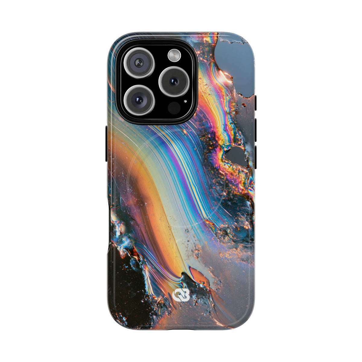 Prismatic Aura Flow · Tough 2.0 Magnetic Phone Case for iPhone · Blue