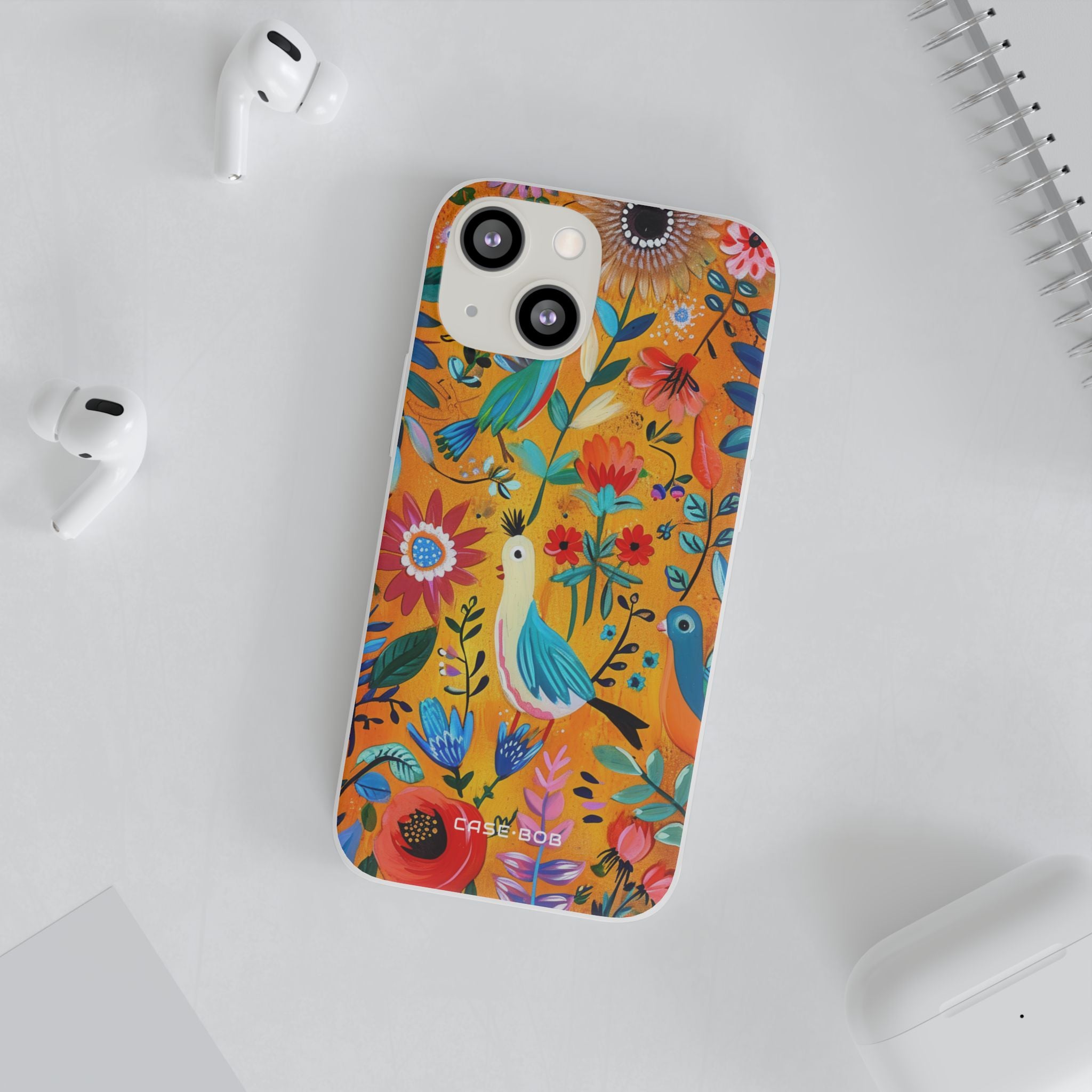 Colorful Birds Bloom iPhone 13 mini Case - Soft