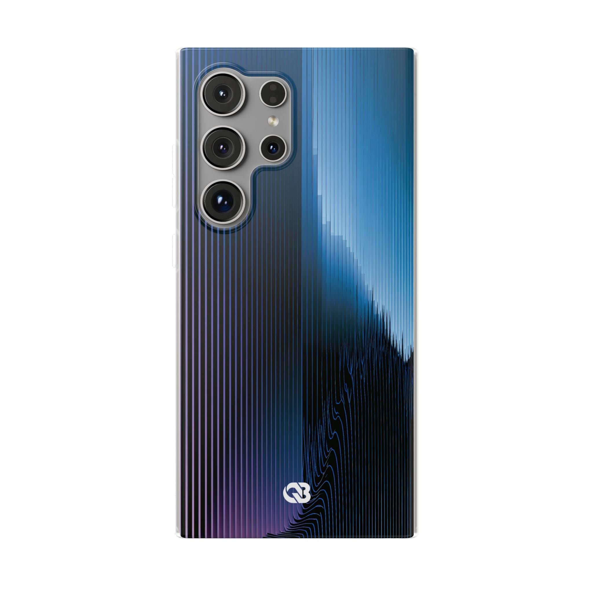 Blue Lite Phone Case for Samsung - Indigo Distortion Wave