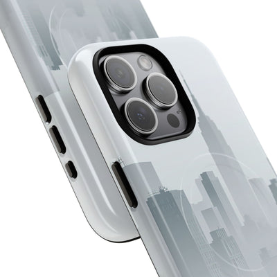 Grey Tough 2.0 Magsafe Phone Case for iPhone - Steel Mist Skyline