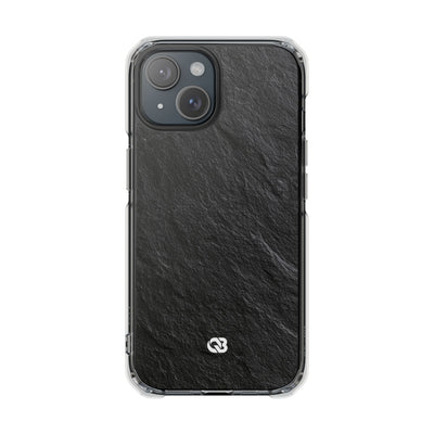 Black Impact MagSafe Phone Case for iPhone - Raw Obsidian Slate