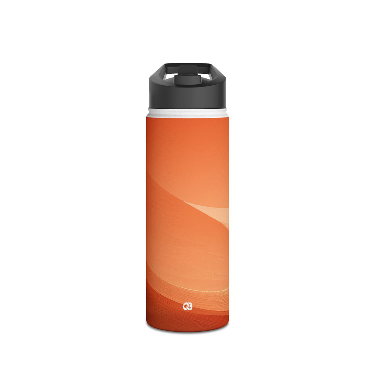 Terracotta Dune Ridges · Insulated Water Bottle · Orange