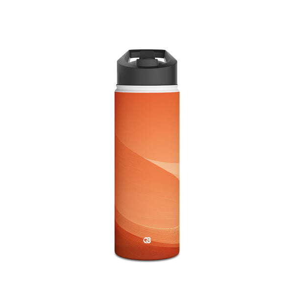 Terracotta Dune Ridges · Insulated Water Bottle · Orange