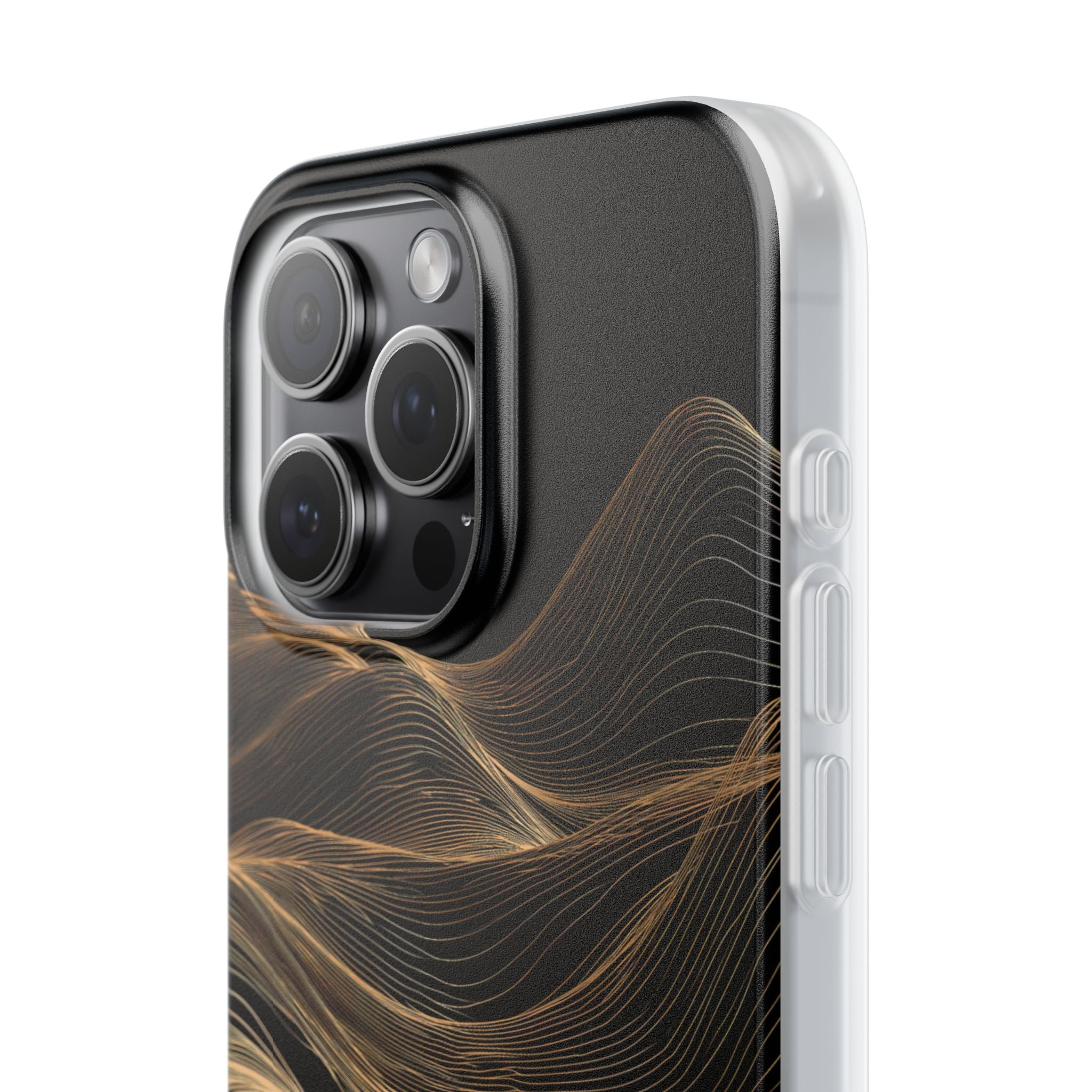 Black Lite Phone Case for iPhone - Copper Topo Ridge