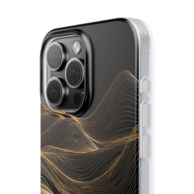 Black Lite Phone Case for iPhone - Copper Topo Ridge