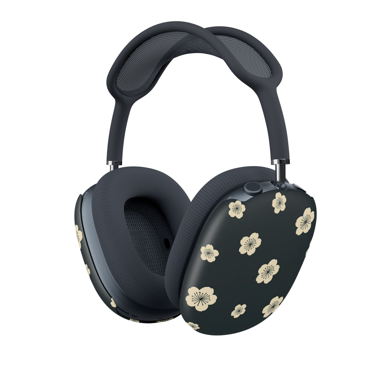 Midnight Sakura Bloom · Hard Case for AirPods Max · Black